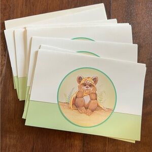 Star Wars Wicket Ewok Postalette Seal N Send Vintage Drawing Board Vintage Cards